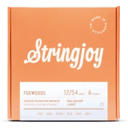 Stringjoy 12-54 Light Gauge Foxwoods - Coated Phosphor Bronze Acoustic Guitar Strings