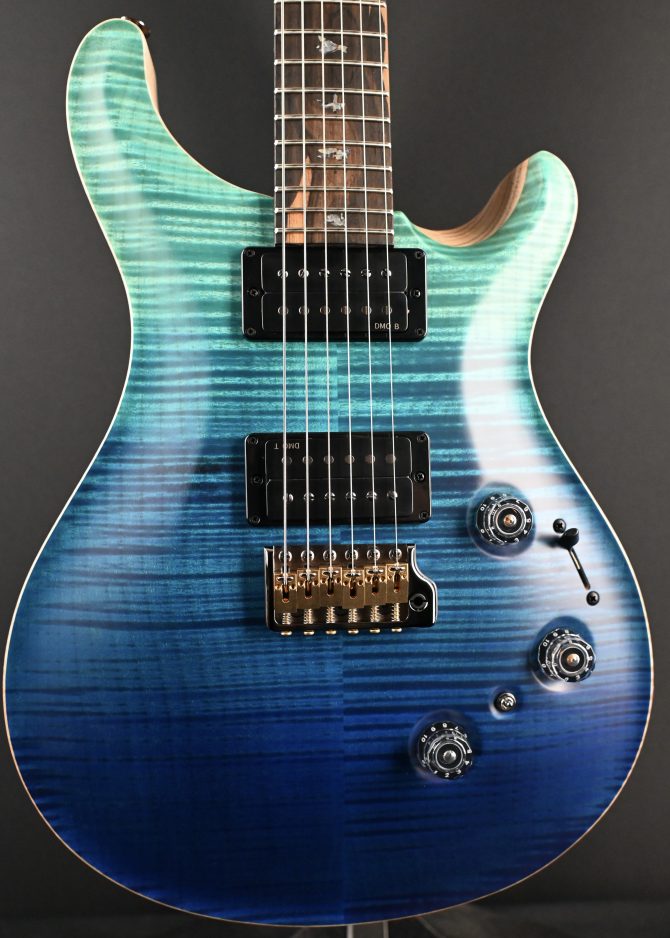 PRS Wood Library Custom 24 Piezo 10-Top Fire Red Gray Black Fade #606 (Copy)