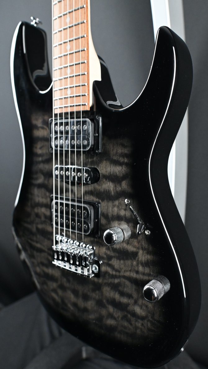 Ibanez GRX70QA-TKS Gio Series Transparent Black Sunburst #511
