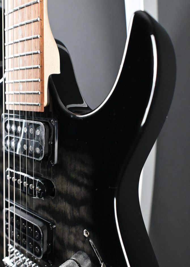 Ibanez GRX70QA-TKS Gio Series Transparent Black Sunburst #511