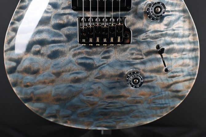 PRS Custom 24 Artist Grade One-Piece Quilt Indigo #899