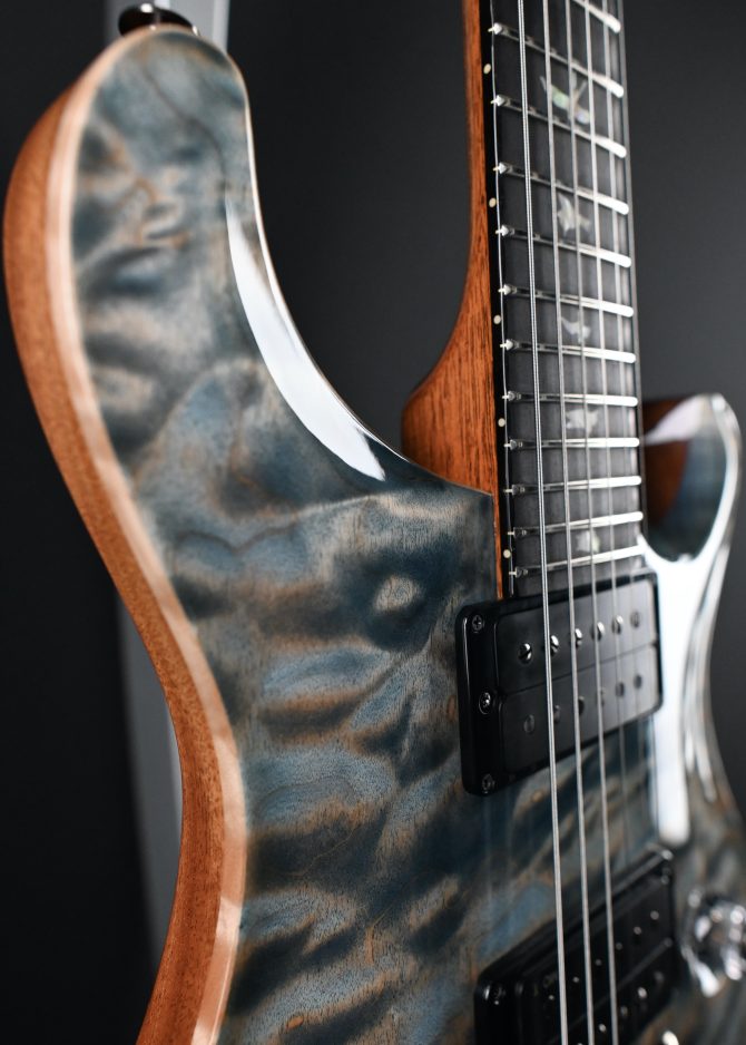 PRS Custom 24 Artist Grade One-Piece Quilt Indigo #899