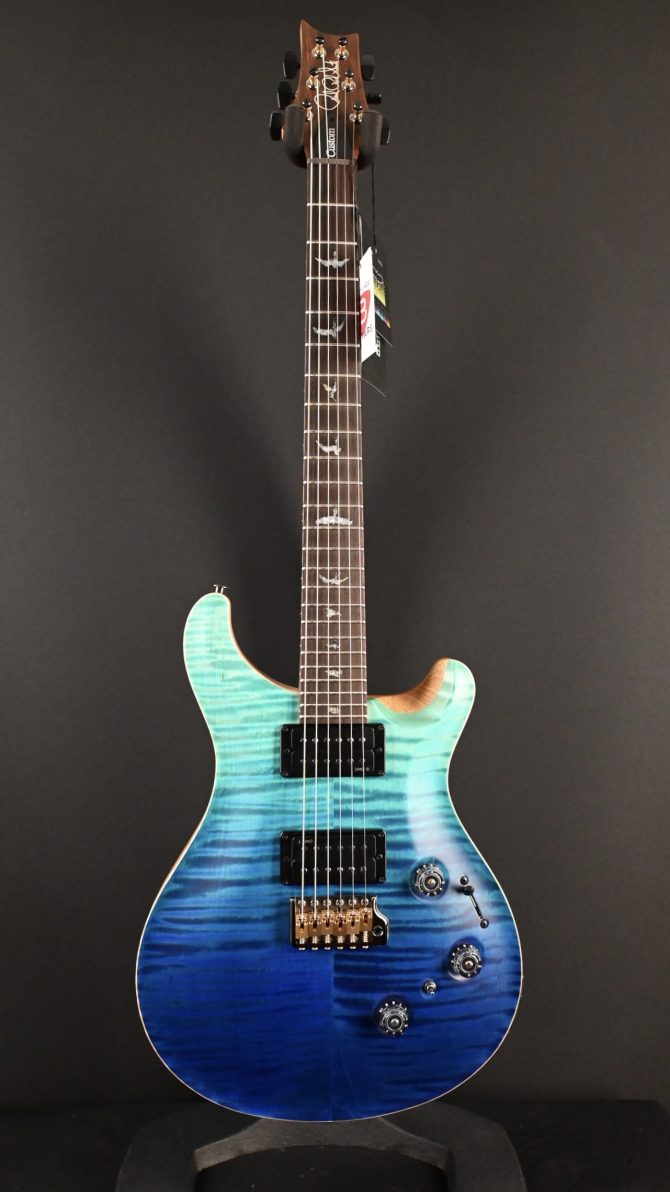 PRS Wood Library Custom 24 Piezo 10-Top Blue Fade #067