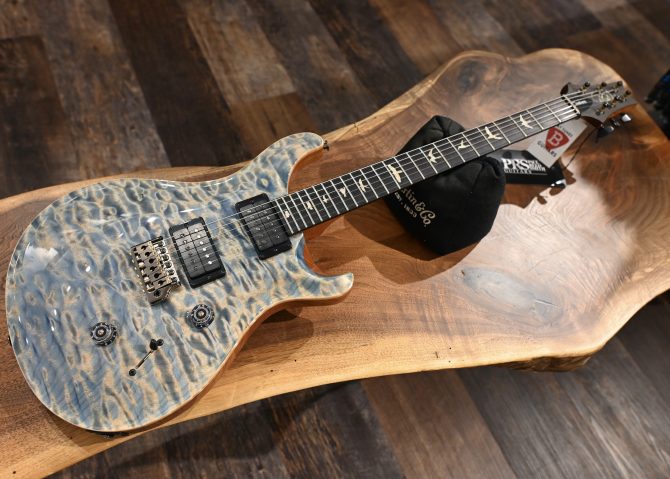 PRS Custom 24 Artist Grade One-Piece Quilt Indigo #899