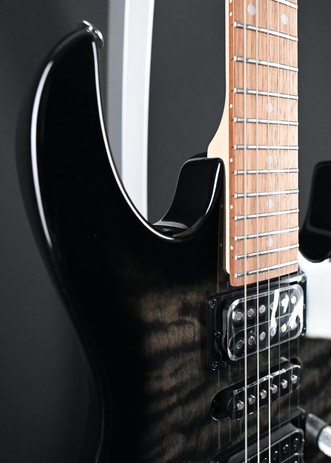 Ibanez GRX70QA-TKS Gio Series Transparent Black Sunburst #511