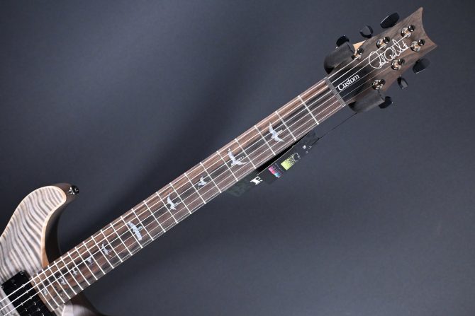 PRS Wood Library Custom 24 Piezo 10-Top Gray Black Fade with Charcoal Back #605