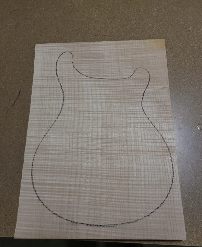 PRS Wood Library Custom 24 Semi-Hollow Artist Grade One-Piece Flame Maple w/ Ebony Board *In Progress*