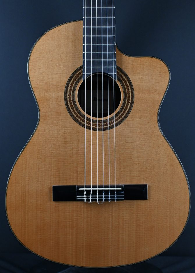 Ibanez GA6CE-AM Amber High Gloss Classical Guitar #718