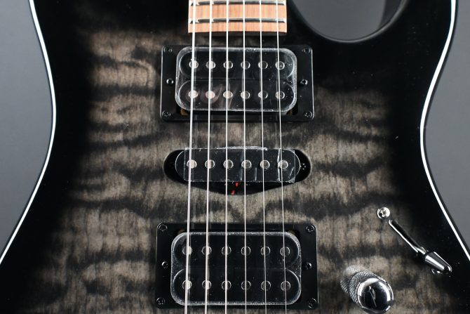 Ibanez GRX70QA-TKS Gio Series Transparent Black Sunburst #511
