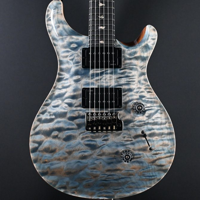 PRS Custom 24 Artist Grade One-Piece Quilt Indigo #899