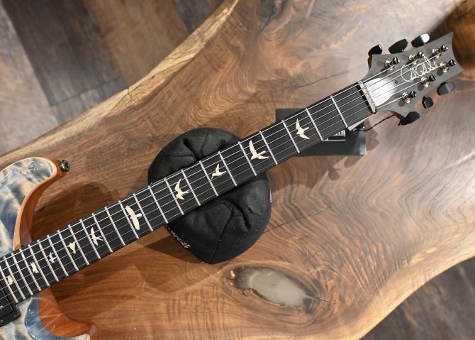 PRS Custom 24 Artist Grade One-Piece Quilt Indigo #899