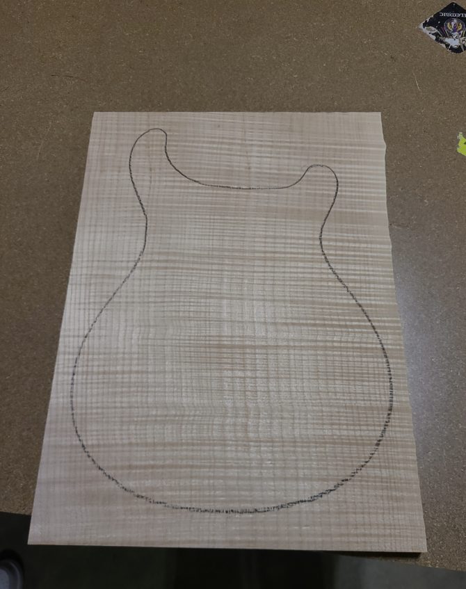PRS Wood Library Custom 24 Semi-Hollow Artist Grade One-Piece Flame Maple w/ Ebony Board *In Progress*