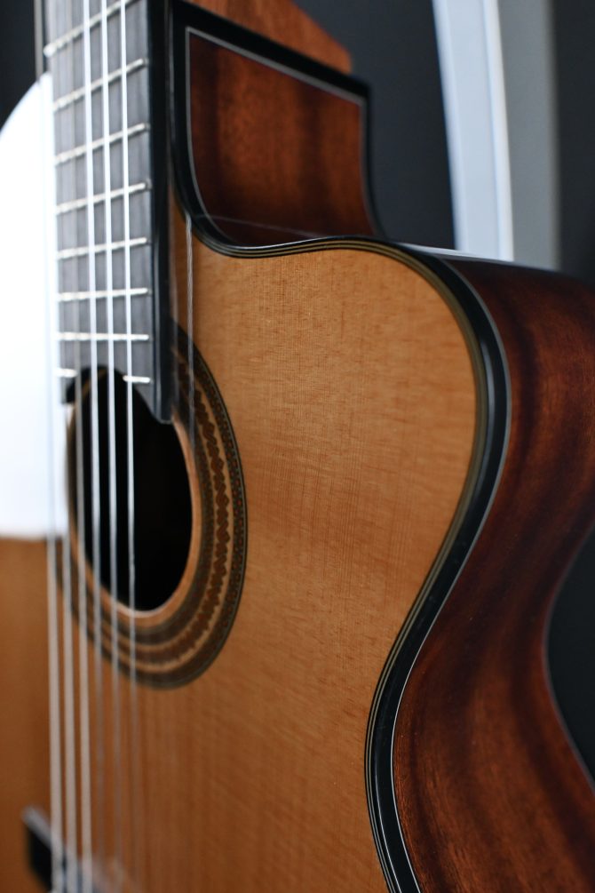 Ibanez GA6CE-AM Amber High Gloss Classical Guitar #718
