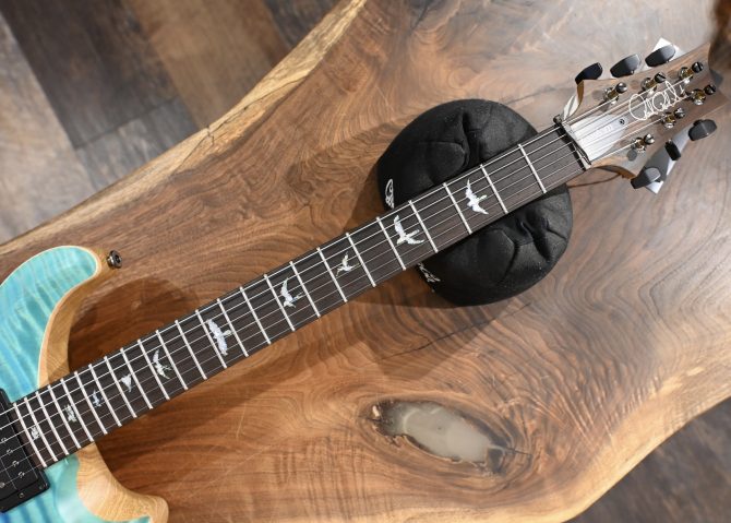 PRS Wood Library Custom 24 Piezo 10-Top Blue Fade #067
