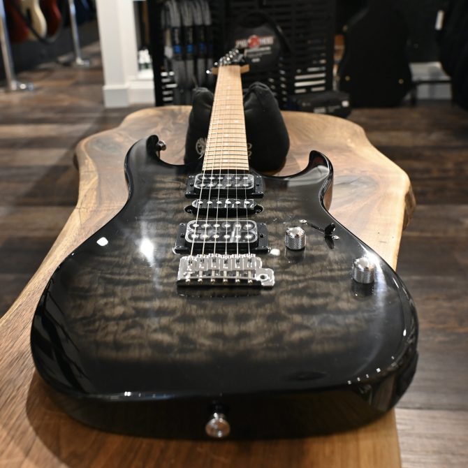 Ibanez GRX70QA-TKS Gio Series Transparent Black Sunburst #511