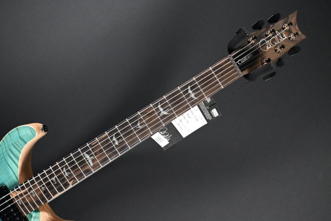 PRS Wood Library Custom 24 Piezo 10-Top Fire Red Gray Black Fade #606 (Copy)