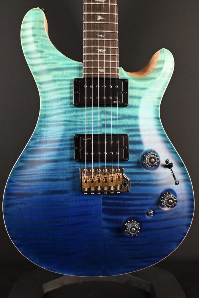 PRS Wood Library Custom 24 Piezo 10-Top Blue Fade #067