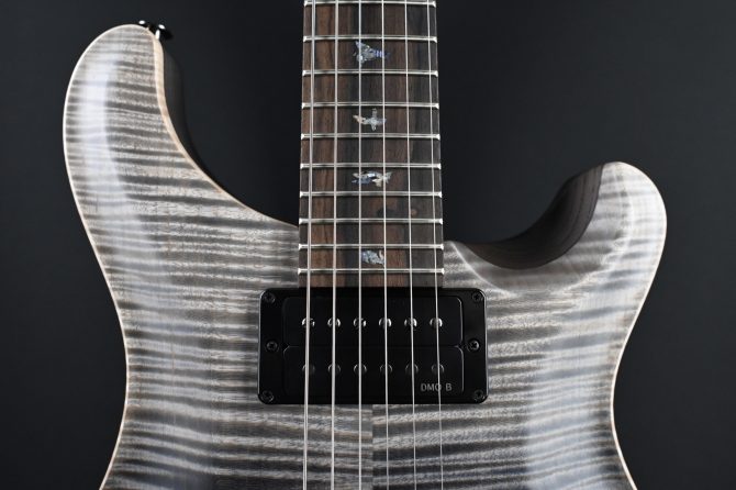 PRS Wood Library Custom 24 Piezo 10-Top Gray Black Fade with Charcoal Back #605