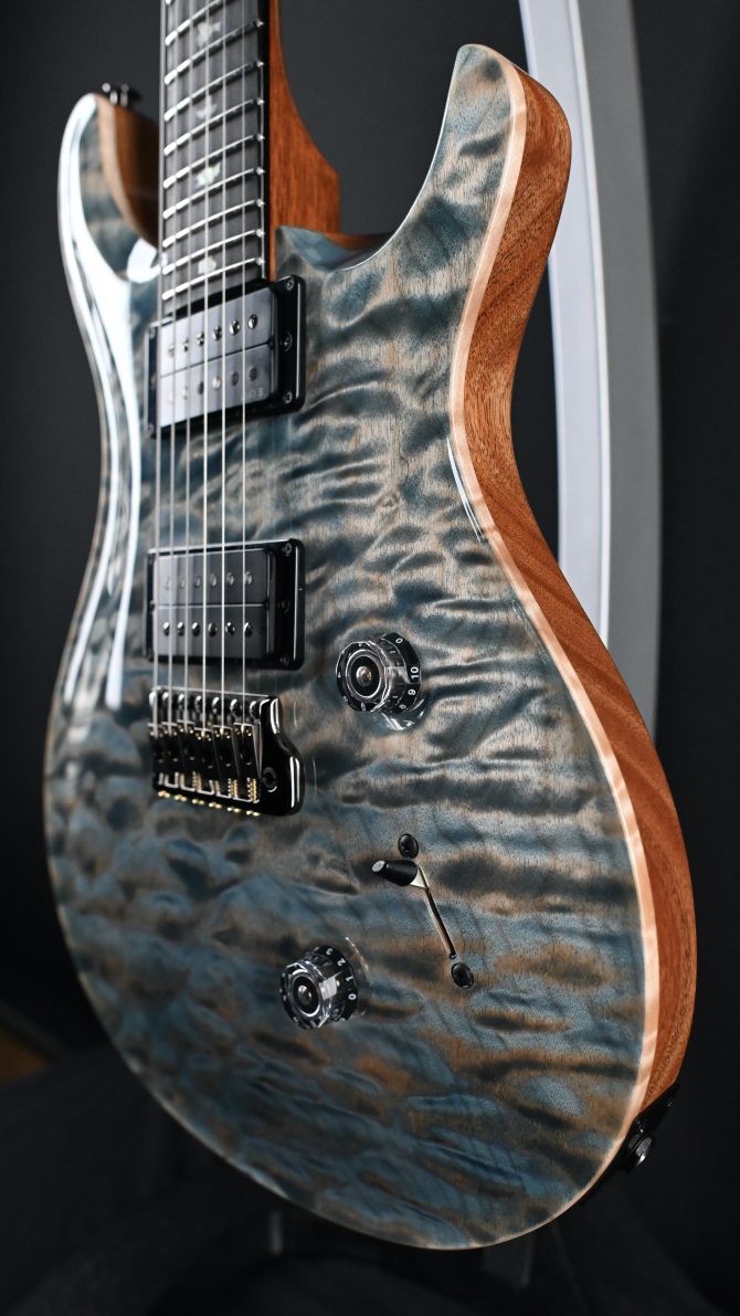 PRS Custom 24 Artist Grade One-Piece Quilt Indigo #899
