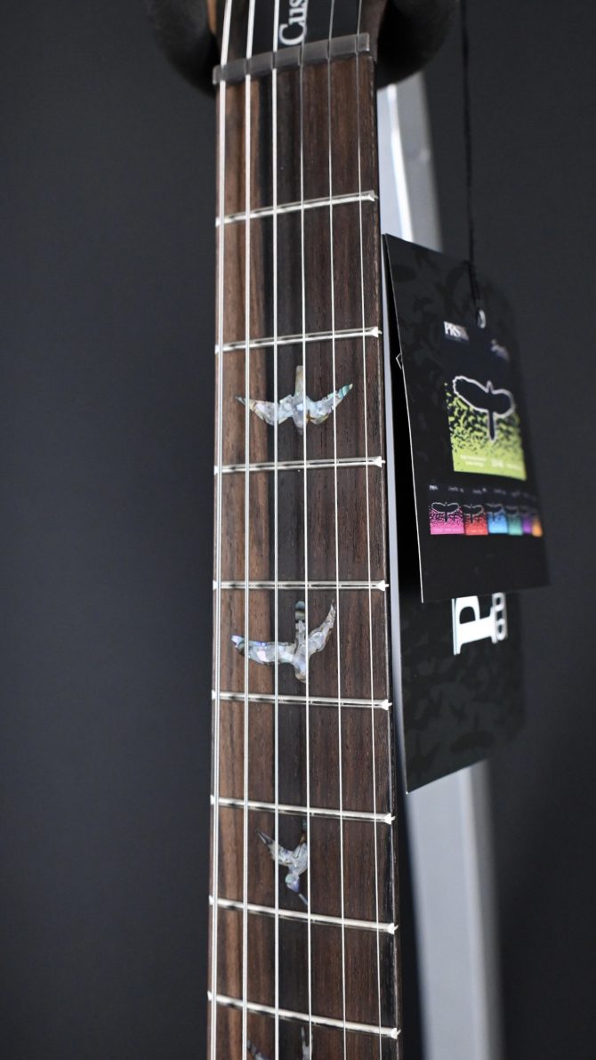 PRS Wood Library Custom 24 Piezo 10-Top Gray Black Fade with Charcoal Back #605