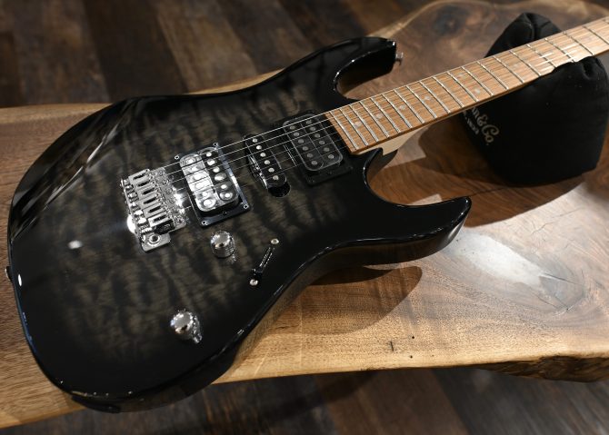 Ibanez GRX70QA-TKS Gio Series Transparent Black Sunburst #511