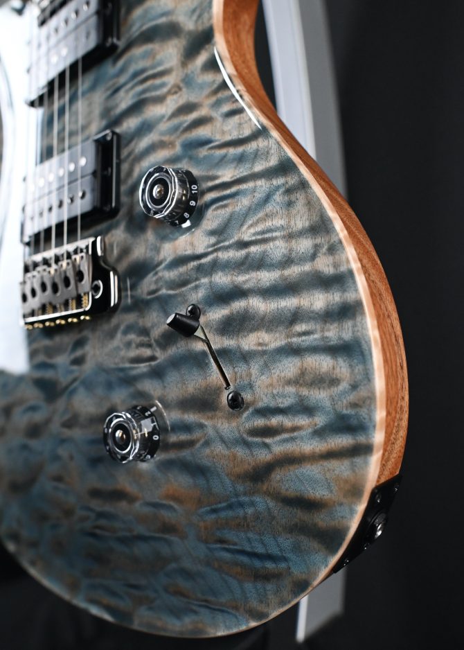 PRS Custom 24 Artist Grade One-Piece Quilt Indigo #899