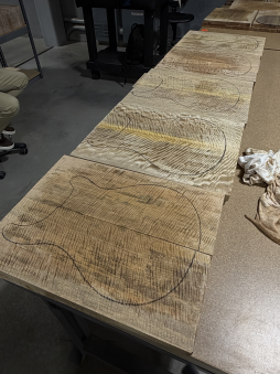 PRS Wood Library Hollowbody II Piezo Mango w/ Maple Board *In Progress*