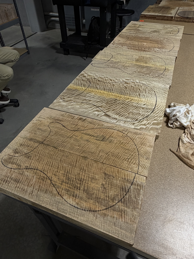 PRS Wood Library Hollowbody II Piezo Mango w/ Maple Board *In Progress*