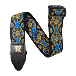 Ernie Ball Classic Jacquard Guitar Strap/Bass Strap - Kaleidoscope Blue