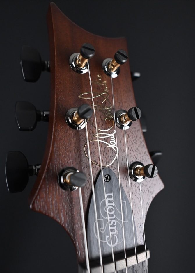 PRS S2 Wood Library Custom 24 Poplar Burl Black Gold Burst #199