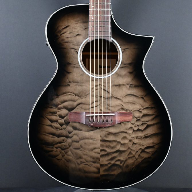 Ibanez AEWC16QA-TKH Transparent Black Sunburst High Gloss #486