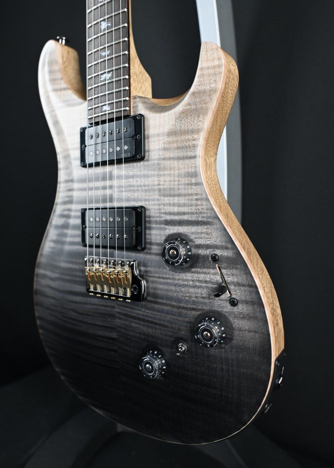 PRS Wood Library Custom 24 Piezo 10-Top Gray Black Fade #964