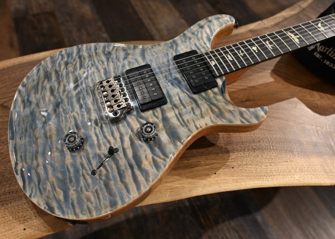 PRS Custom 24 Artist Grade Quilt Maple Faded Indigo #745