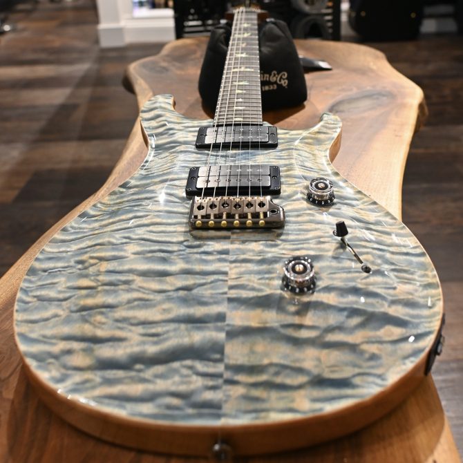 PRS Custom 24 Artist Grade Quilt Maple Faded Indigo #745