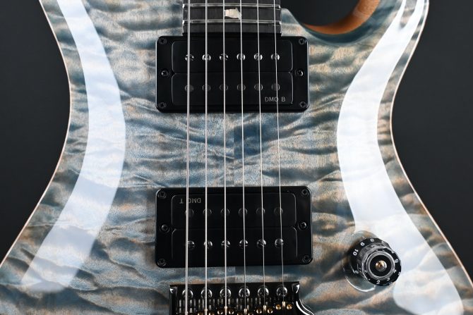 PRS Custom 24 Artist Grade Quilt Maple Faded Indigo #745