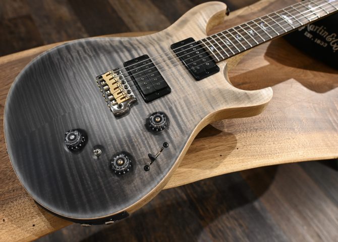 PRS Wood Library Custom 24 Piezo 10-Top Gray Black Fade #964