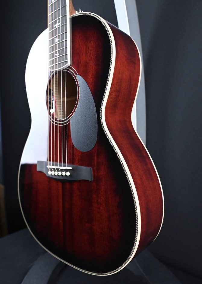 PRS SE P20E Parlor Acoustic Guitar Fire Red Burst #110