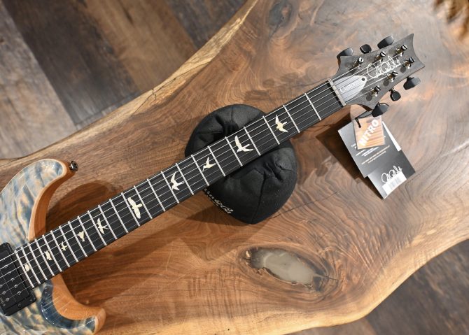 PRS Custom 24 Artist Grade Quilt Maple Faded Indigo #745