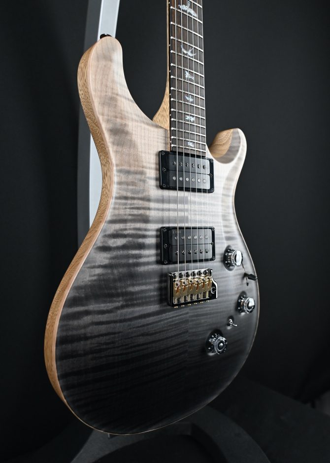PRS Wood Library Custom 24 Piezo 10-Top Gray Black Fade #964