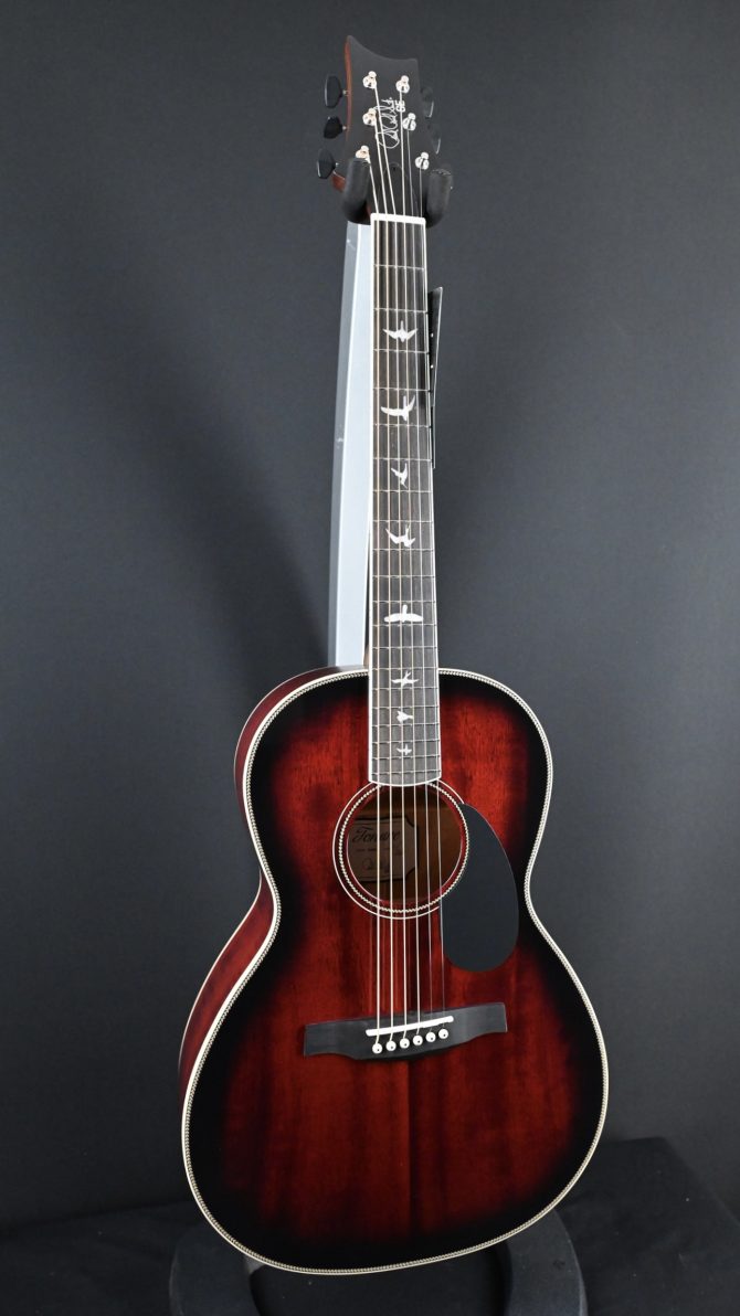 PRS SE P20E Parlor Acoustic Guitar Fire Red Burst #110