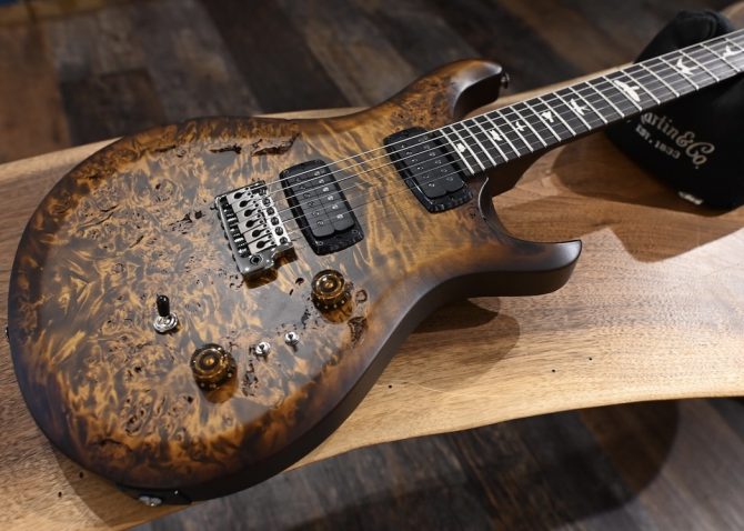 PRS S2 Wood Library Custom 24-08 Poplar Black Gold Burst #181