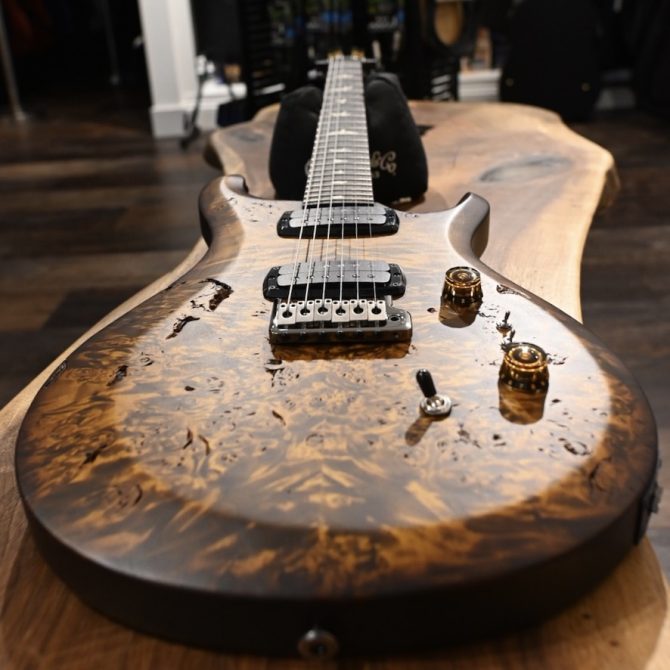 PRS S2 Wood Library Custom 24-08 Poplar Black Gold Burst #181