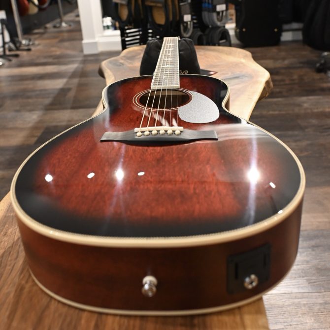 PRS SE P20E Parlor Acoustic Guitar Fire Red Burst #422