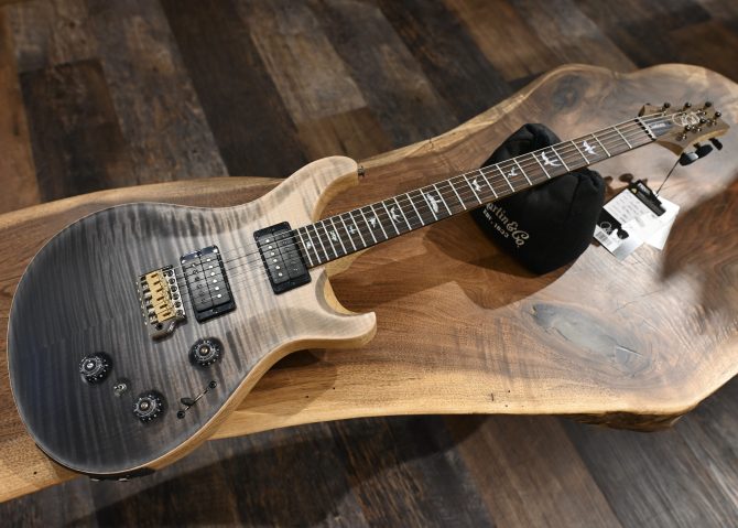 PRS Wood Library Custom 24 Piezo 10-Top Gray Black Fade #964