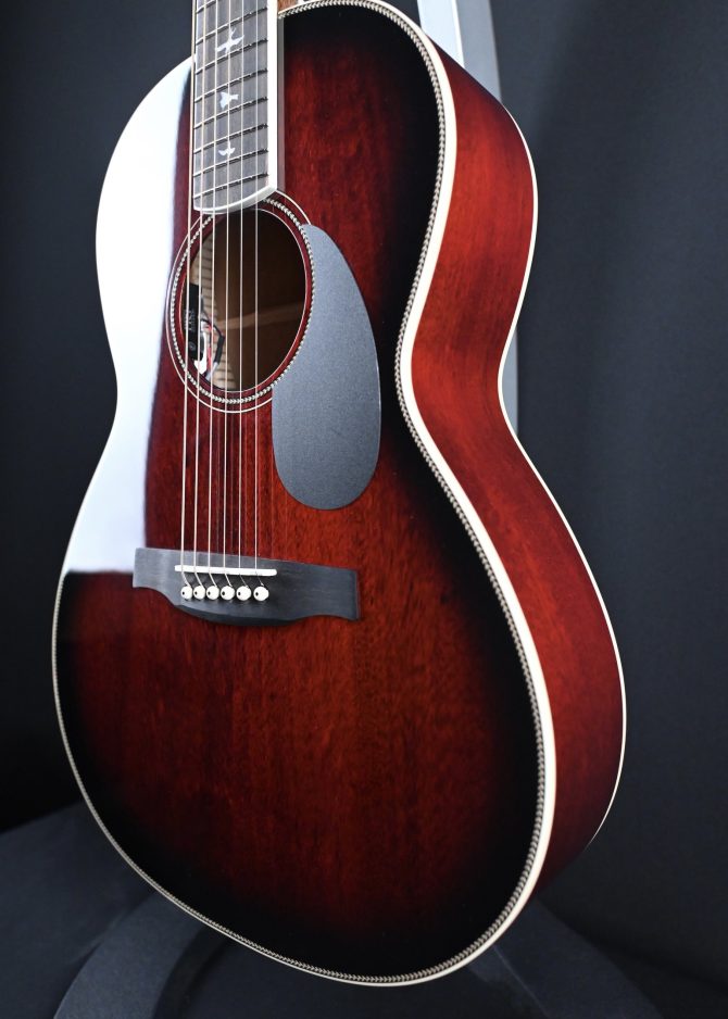 PRS SE P20E Parlor Acoustic Guitar Fire Red Burst #422