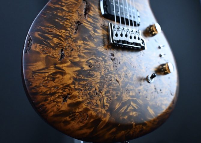 PRS S2 Wood Library Custom 24-08 Poplar Black Gold Burst #181