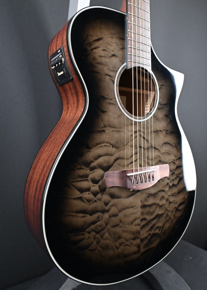 Ibanez AEWC16QA-TKH Transparent Black Sunburst High Gloss #486