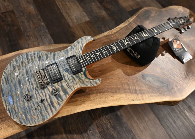 PRS Custom 24 Artist Grade Quilt Maple Faded Indigo #745