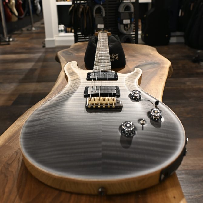 PRS Wood Library Custom 24 Piezo 10-Top Gray Black Fade #964
