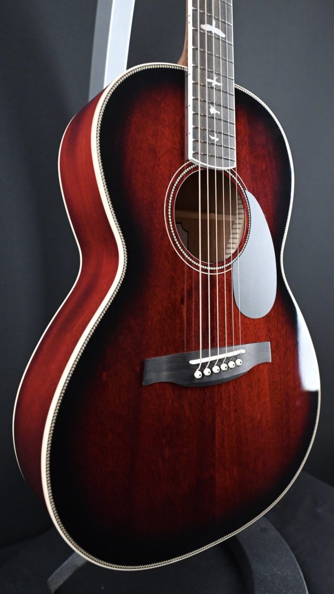 PRS SE P20E Parlor Acoustic Guitar Fire Red Burst #422